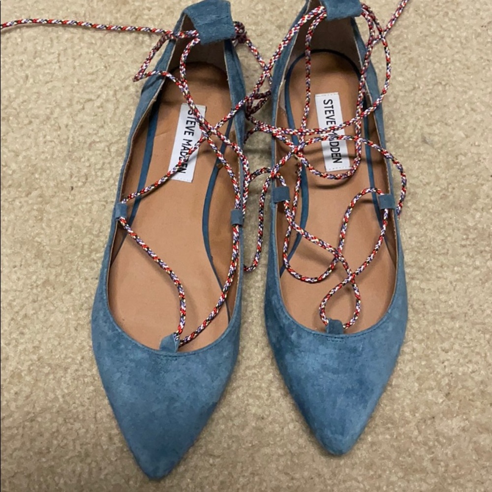 Shoes Steve Madden Emilie Blue Suede flats